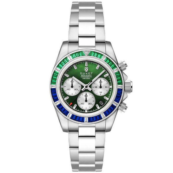 Duxot Accelero Rainbow Chronograph Pearl Green angled shot picture