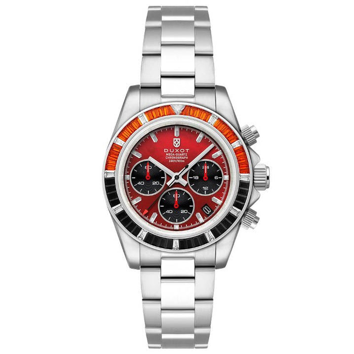 Duxot Accelero Rainbow Chronograph Pearl Red angled shot picture