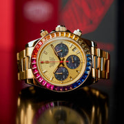 Duxot Accelero Rainbow Chronograph Sunray Gold - Watches.com - DX - 2064 - 44