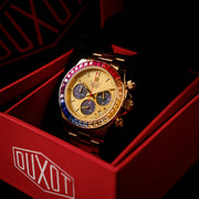 Duxot Accelero Rainbow Chronograph Sunray Gold - Watches.com - DX - 2064 - 44