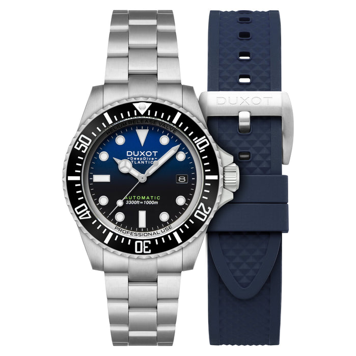 Duxot Atlantica Deep Dive Automatic Cobalt Blue Limited Edition angled shot picture