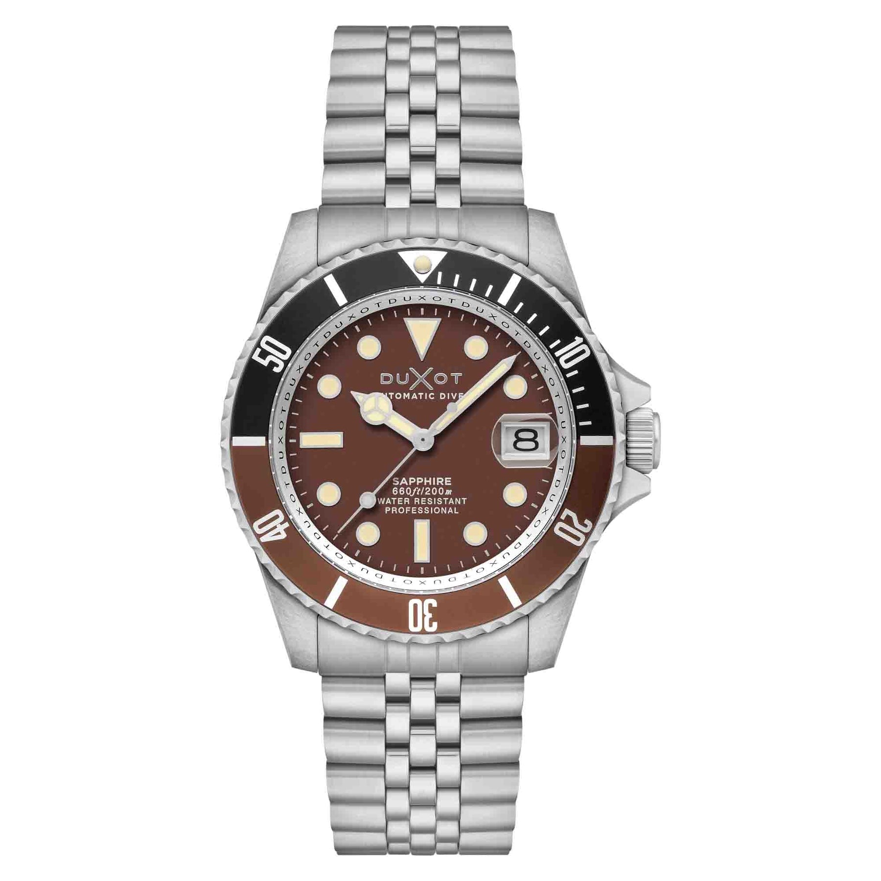 Duxot Atlantica Diver Automatic Chocolate Brown | Watches.com