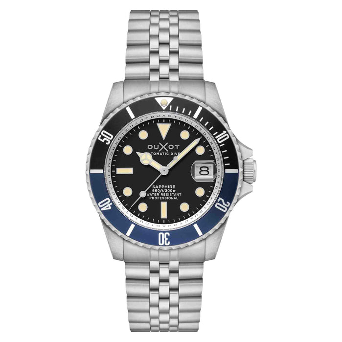 Duxot Atlantica Diver Automatic Oil Black angled shot picture
