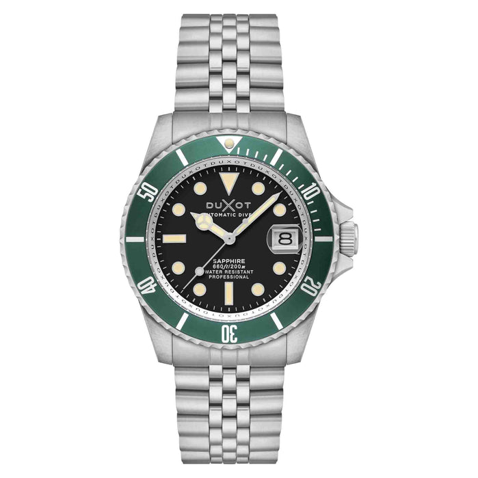 Duxot Atlantica Diver Automatic Soot Black angled shot picture