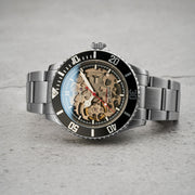 Duxot Atlantica Skeleton Automatic Black Steel - Watches.com - DX - 2067 - 11