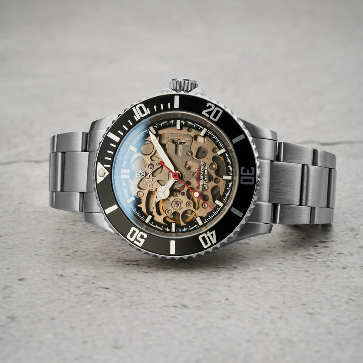 Duxot Atlantica Skeleton Automatic Black Steel - Watches.com - DX - 2067 - 11