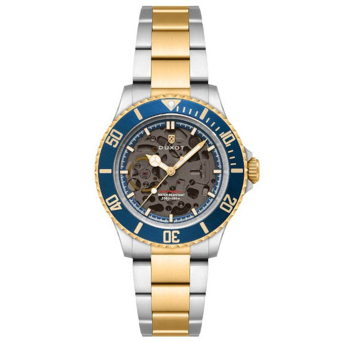 Duxot Atlantica Skeleton Automatic Marine Gold angled shot picture