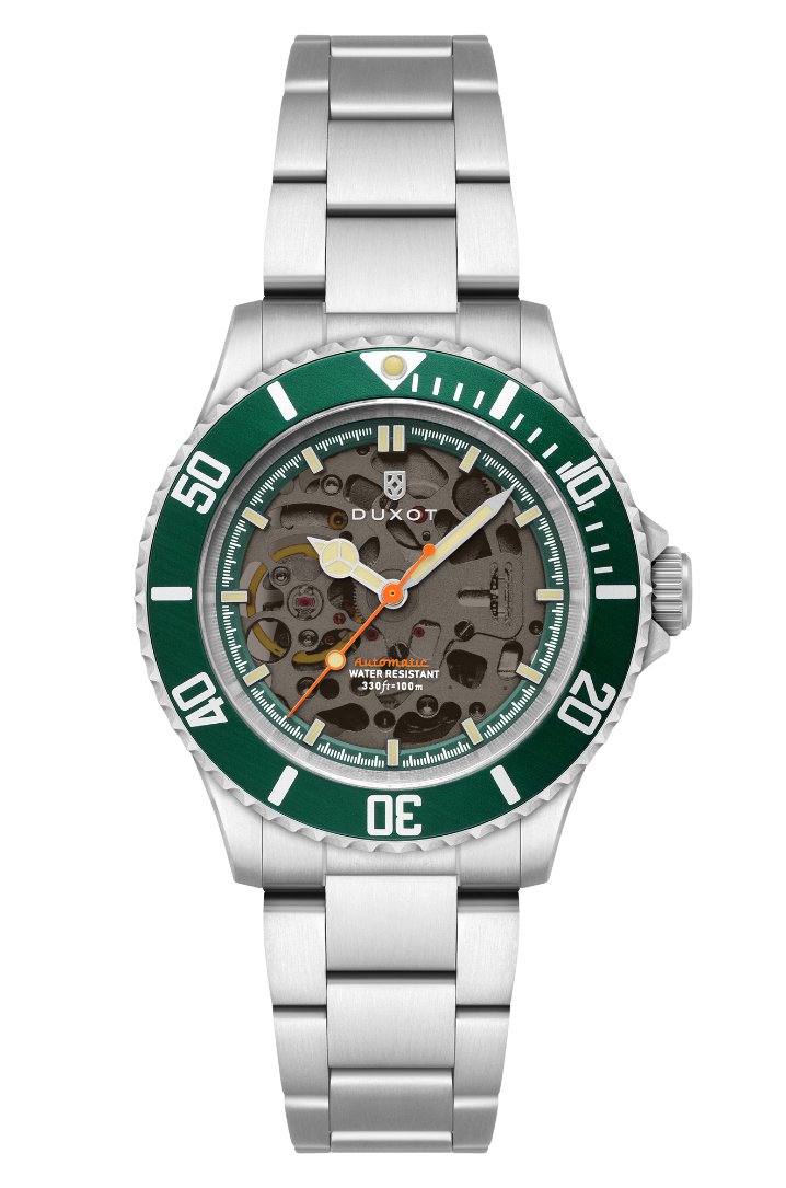 Duxot Atlantica Skeleton Automatic Poker Green | Watches.com display picture 1