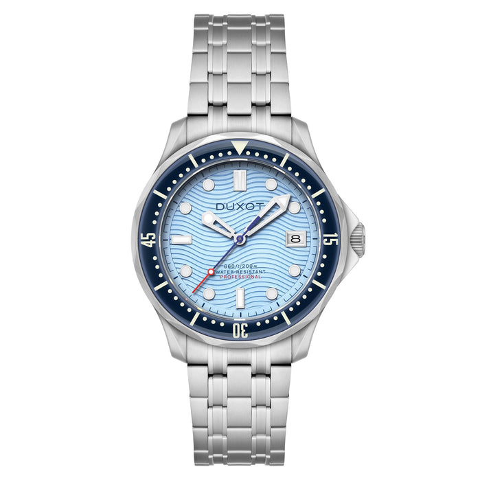 Duxot Henri Diver Automatic Ice Blue angled shot picture
