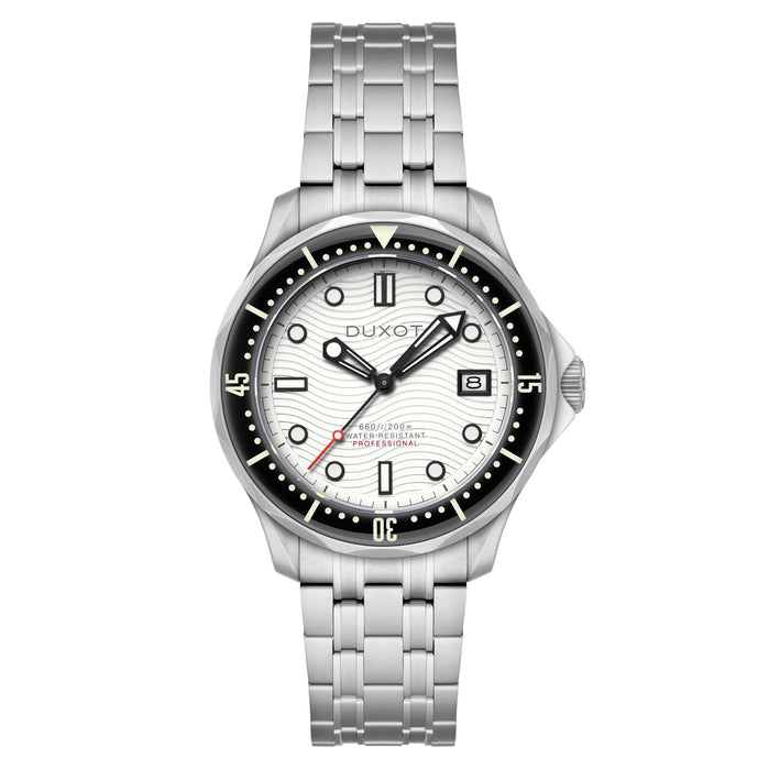 Duxot Henri Diver Automatic Matte Silver angled shot picture
