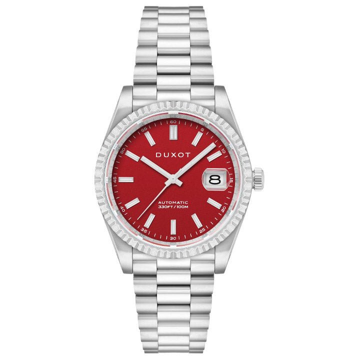 Duxot Marcel Automatic Firebrick Red | Watches.com