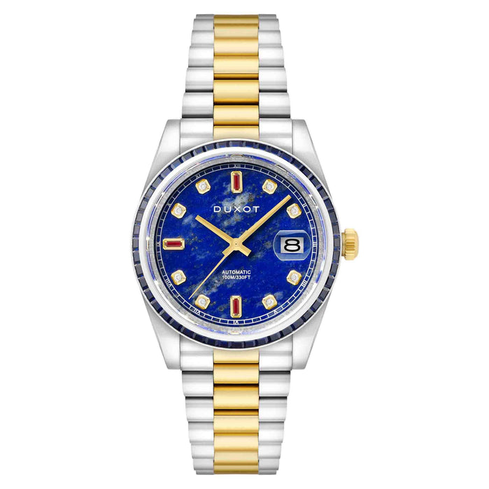 Duxot Serenata Rainbow Diver Automatic Lapis Lazuli Limited Edition angled shot picture