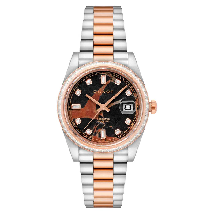 Duxot Serenata Rainbow Diver Automatic Marble Limited Edition angled shot picture