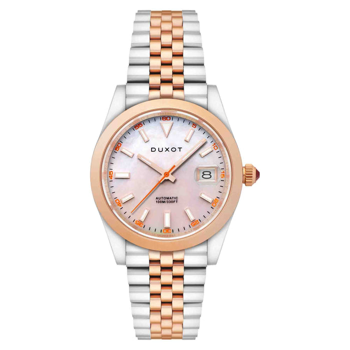 Duxot Vezeto Automatic Mother of Pearl Limited Edition angled shot picture