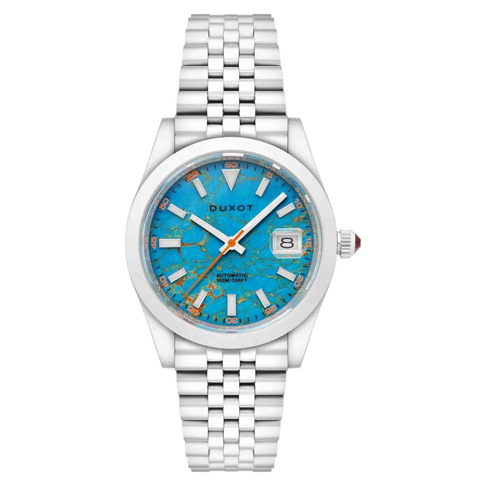 Duxot Vezeto Automatic Turquoise Limited Edition angled shot picture