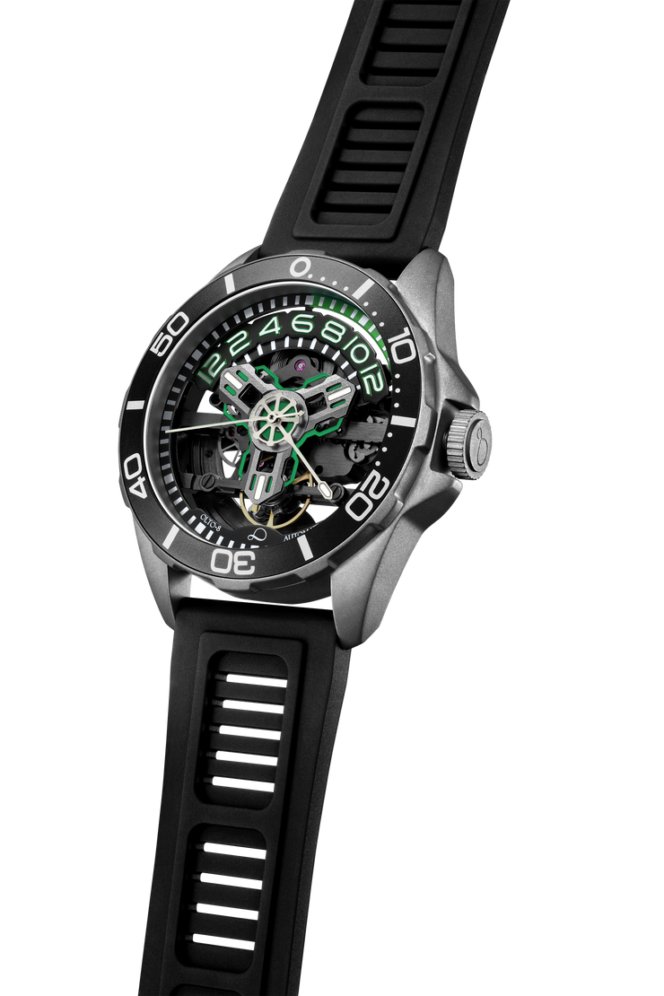 OLTO-8 Tide X Diving Automatic Neon Green
