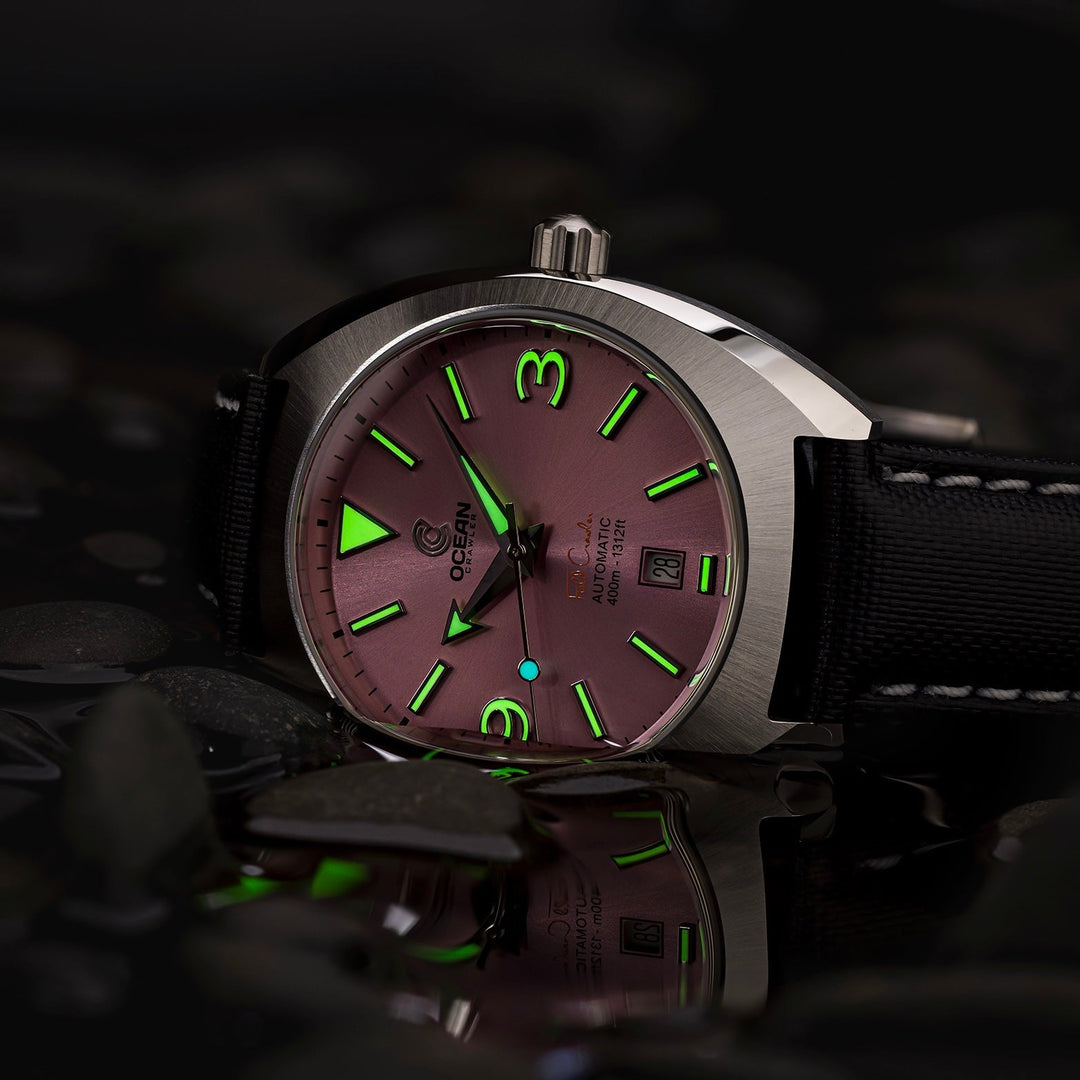 ピンク オパール 亀 Ocean Crawler Field Crawler Automatic Pink Limited Edition