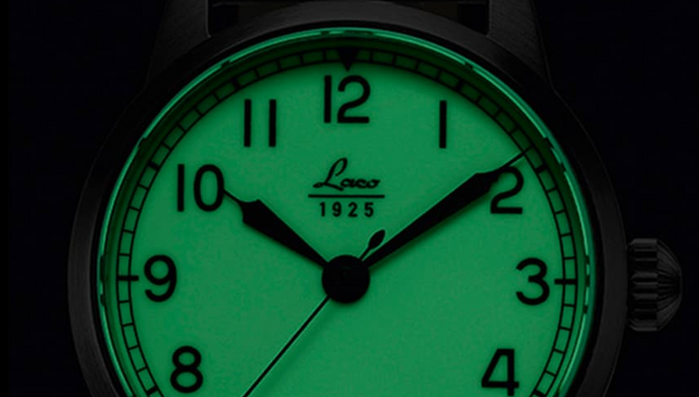 Laco Casablanca 42mm Lume Dial angled shot picture
