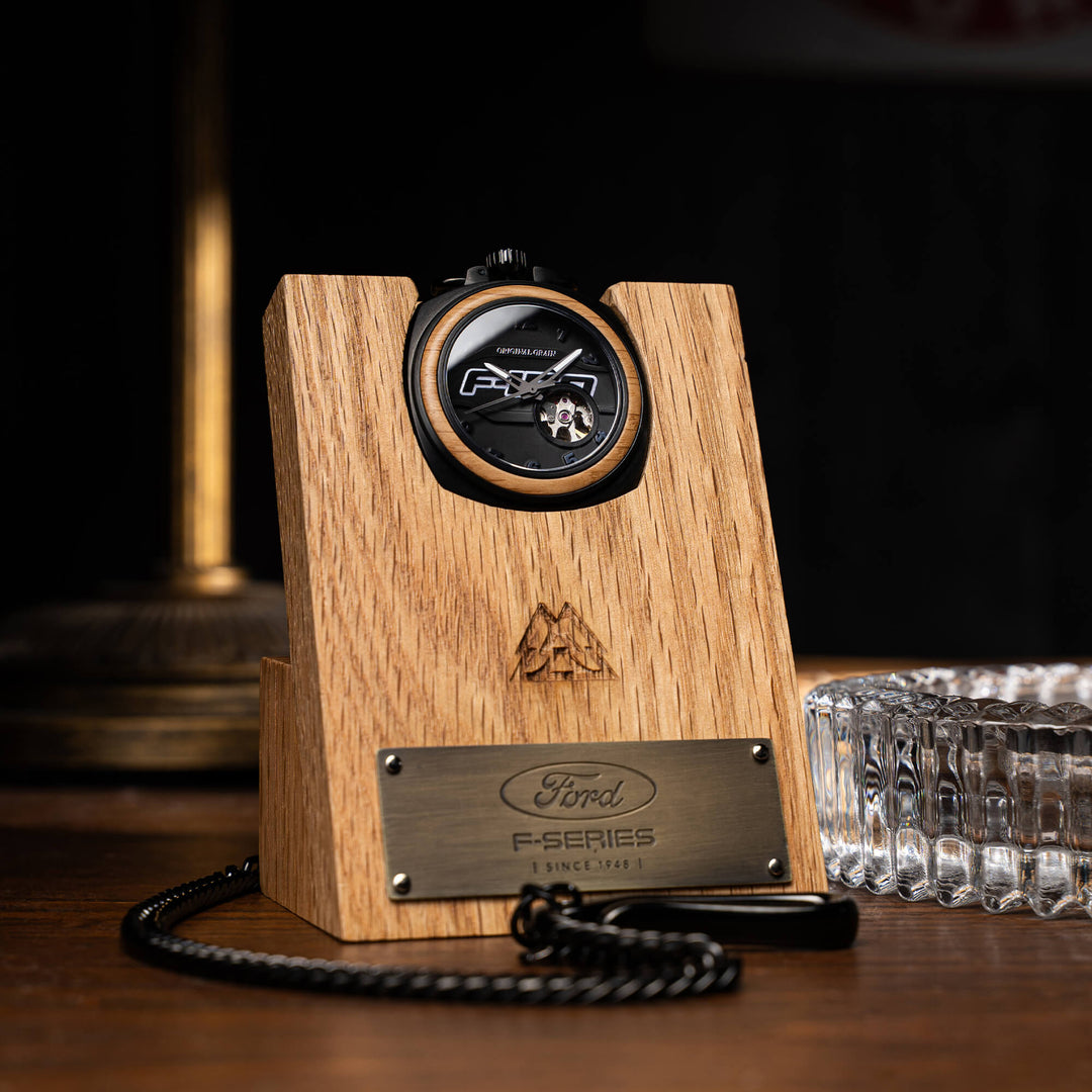 Original Grain Ford F-150 Automatic Pocketwatch Oak – Watches.com