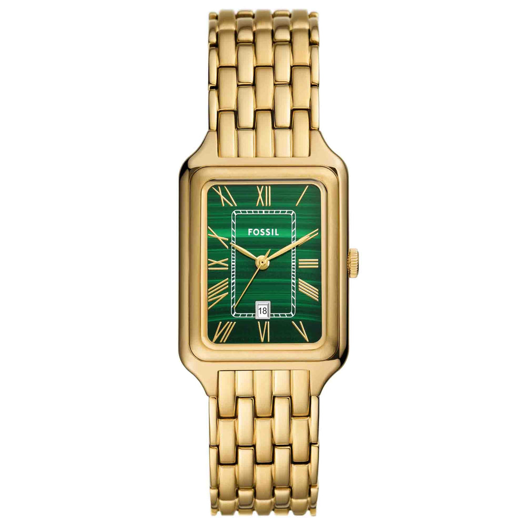 Fossil Raquel Date Malachite SS | Watches.com
