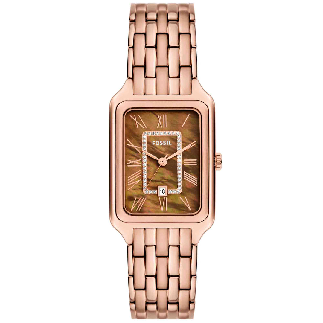 Fossil Raquel Date Rose Gold Brown SS | Watches.com display picture 1