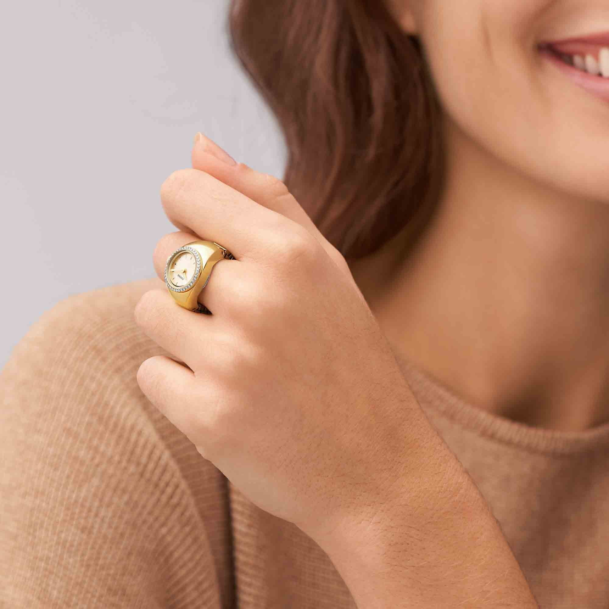 fossil-watch-ring-gold-ss-