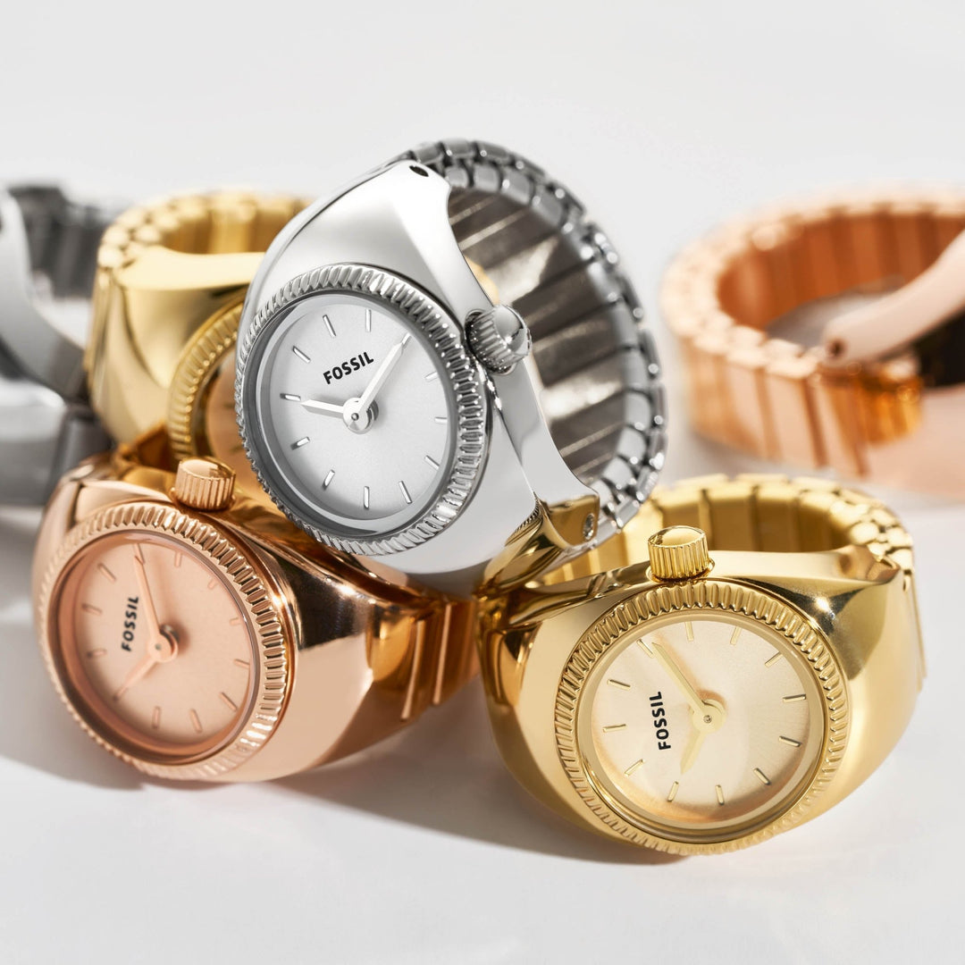 Fossil Watch Ring Two-Hand Silver SS | Watches.com display picture 2