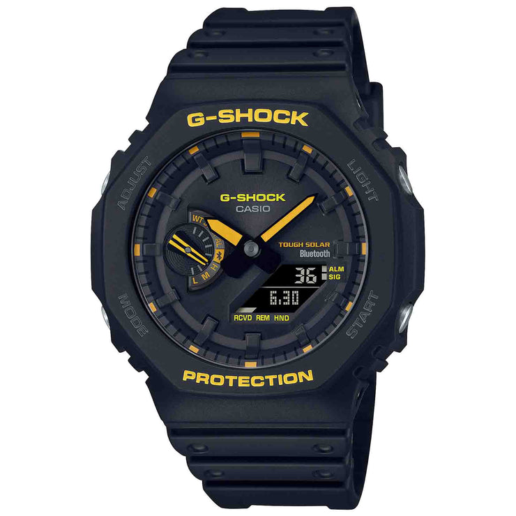 G-Shock GAB2100 Ana-Digi Black Yellow | Watches.com