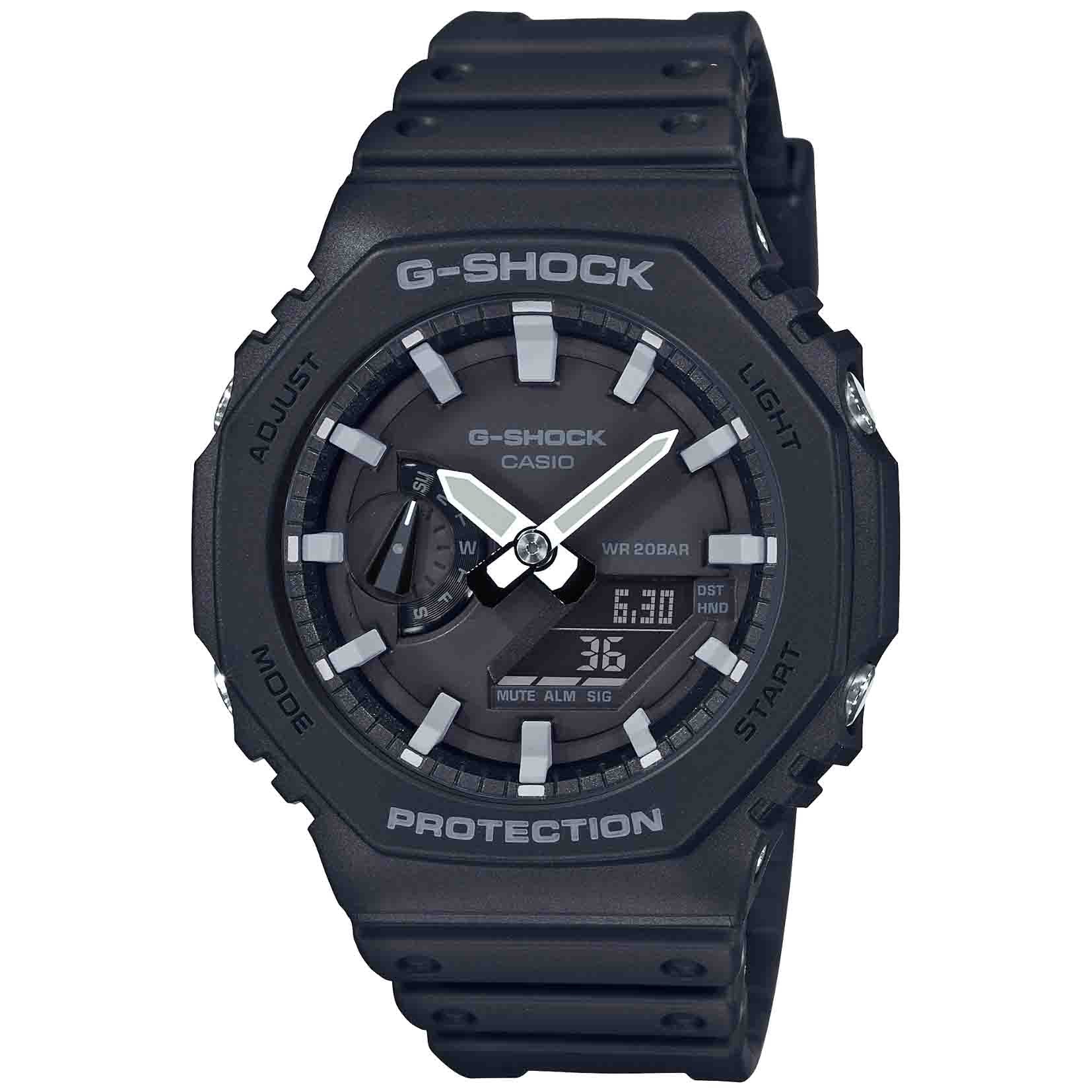 CASIO G-SHOCK GA-2100 ブラック G-Shock GA-2100 Classic Ana-Digi Black | Watches.com