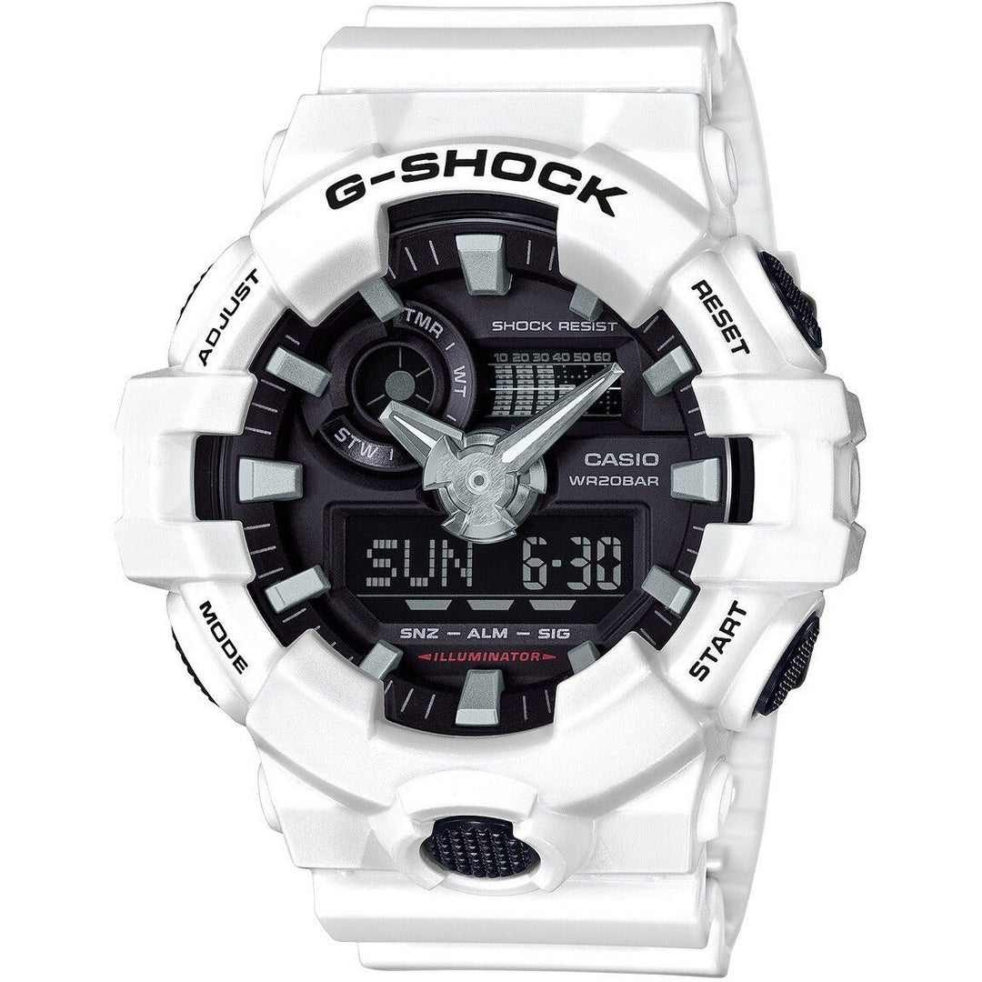G-Shock GA-700 Anadigi White | Watches.com