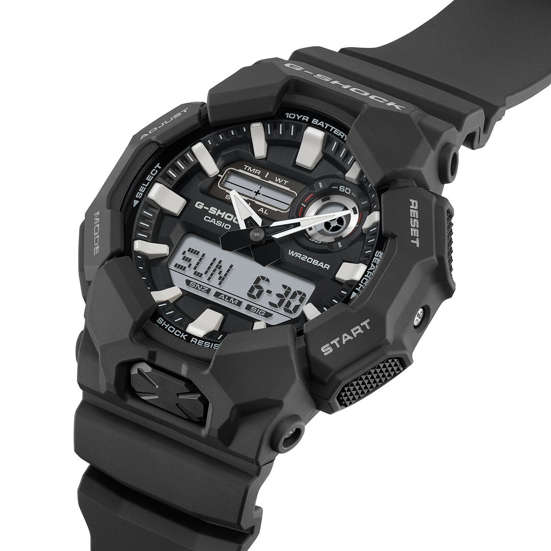 G-Shock GA010 Rugged Ana-Digi 10 Year Battery Black | Watches.com