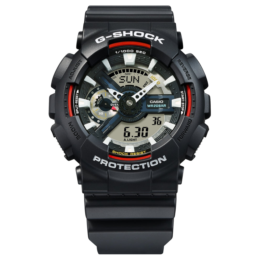 G-SHOCK GA-110B GA-110Bシリーズ　マットレッド×ブラック Casio G-Shock GA-110RB-1AER - Watch • Watchard.com