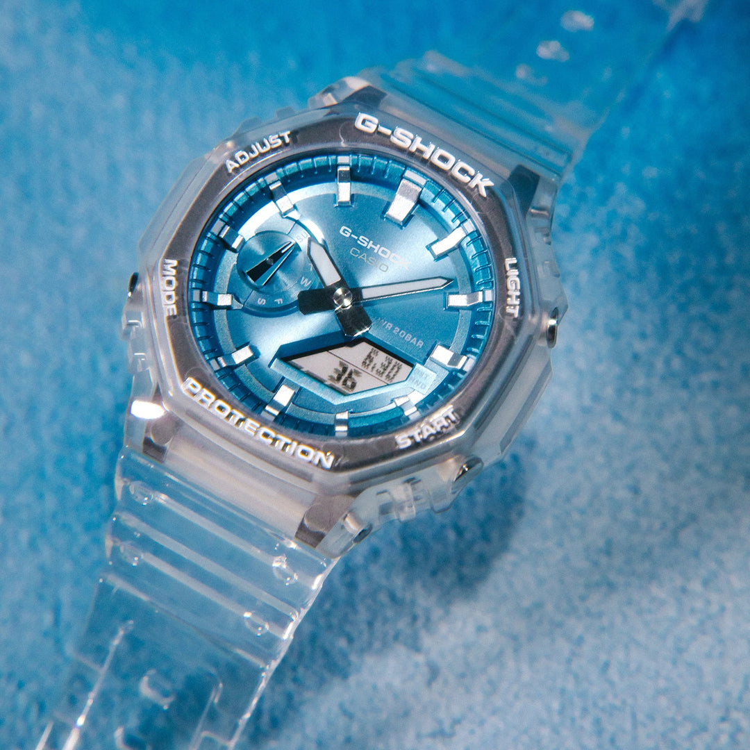 G-Shock GA2100 Ana-Digi Bright Metallic Blue | Watches.com