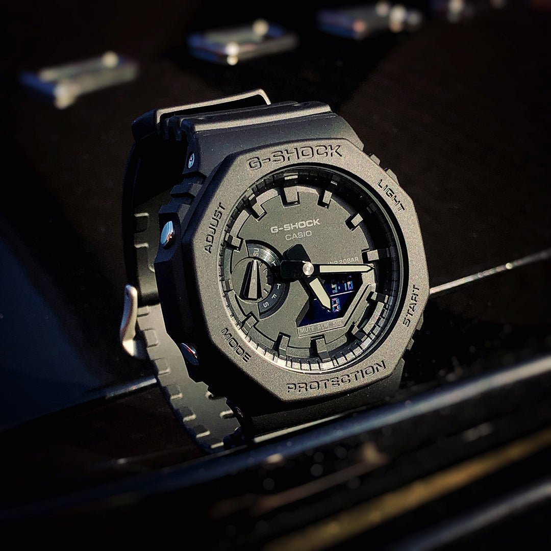G-Shock GA2100 G-Carbon Ana-Digi Blackout | Watches.com