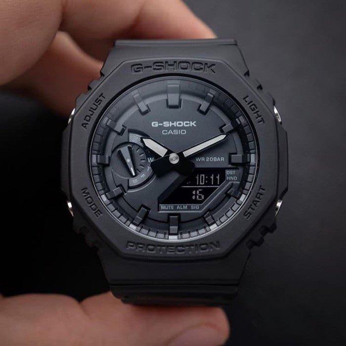 G-Shock GA2100 G-Carbon Ana-Digi Blackout | Watches.com