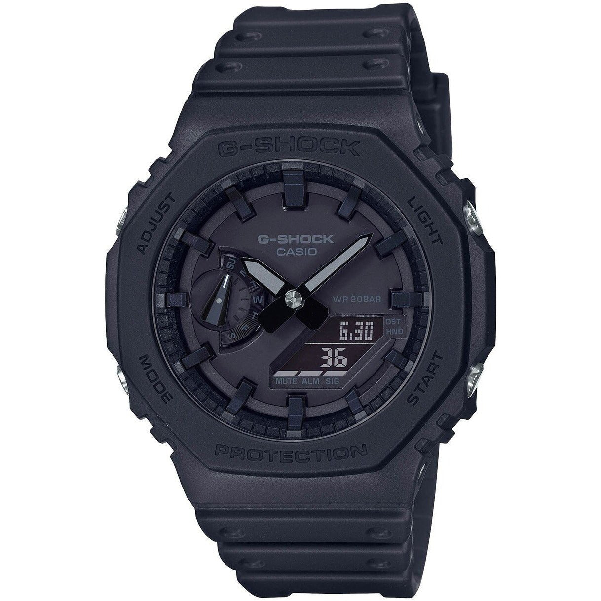 G-Shock GA2100 G-Carbon Ana-Digi Blackout | Watches.com