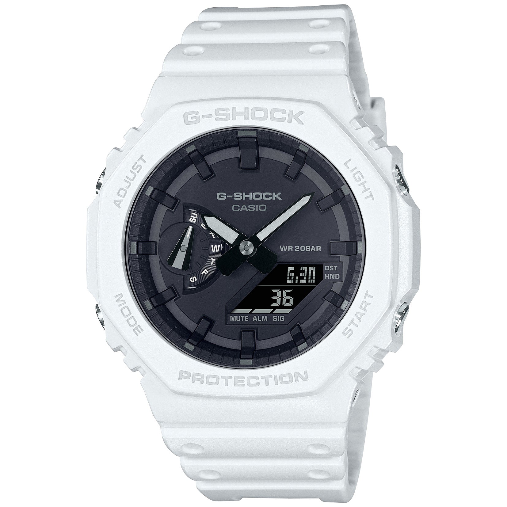 G-Shock GA2100 White - Main Image
