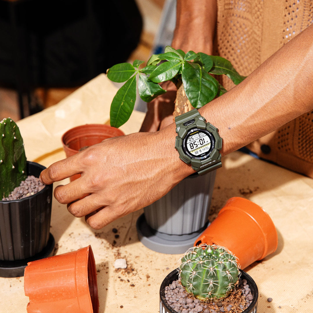 G-Shock GD010 Rugged Digital 10 Year Battery Green | Watches.com