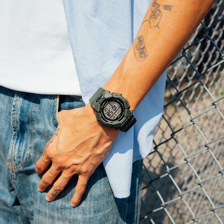 Hey Rugged Digital G-Shock GD010 Rugged Digital 10 Year Battery Green | Watches.com
