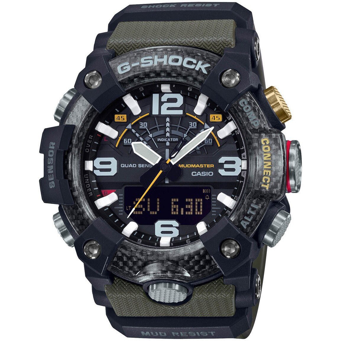 CASIO G-SHOCK GG-B100-1A3JF オリーブ G-Shock GGB100 Mudmaster Connected Ana-Digi Olive Grey | Watches.com