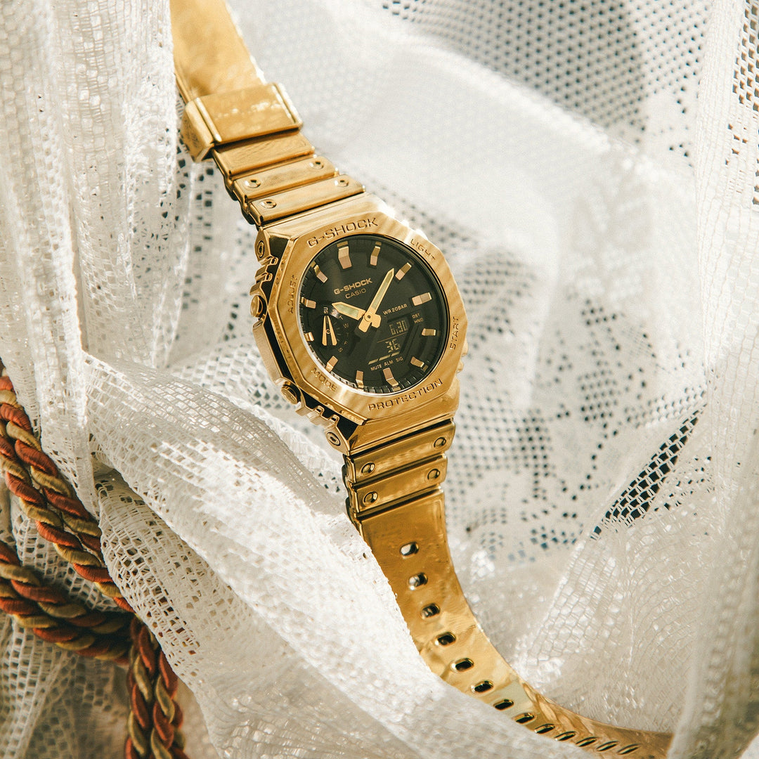 G-Shock GM2100 G-Steel Metallic Ana-Digi Gold | Watches.com