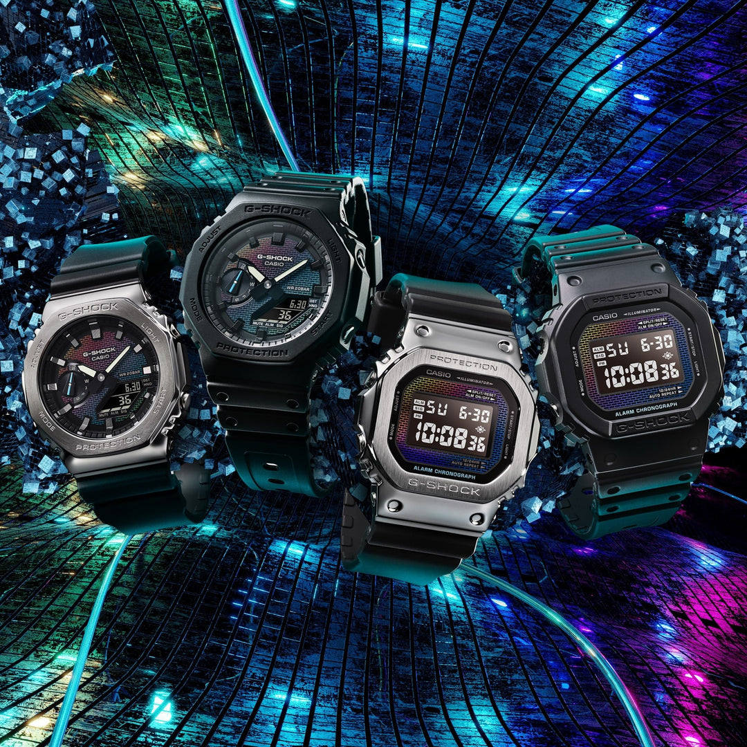 Retro dual time horloge | Digitaal-analoog Casio met stopwatch en alarm Retro dual time horloge | Digitaal-analoog Casio met stopwatch en alarm