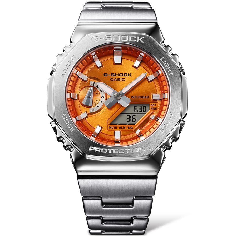 【鮮やかオレンジ★完動★極美品】G-SHOCK アナデジ GA-150A反転液晶 G-Shock GM2110D Metal Ana-Digi Orange | Watches.com
