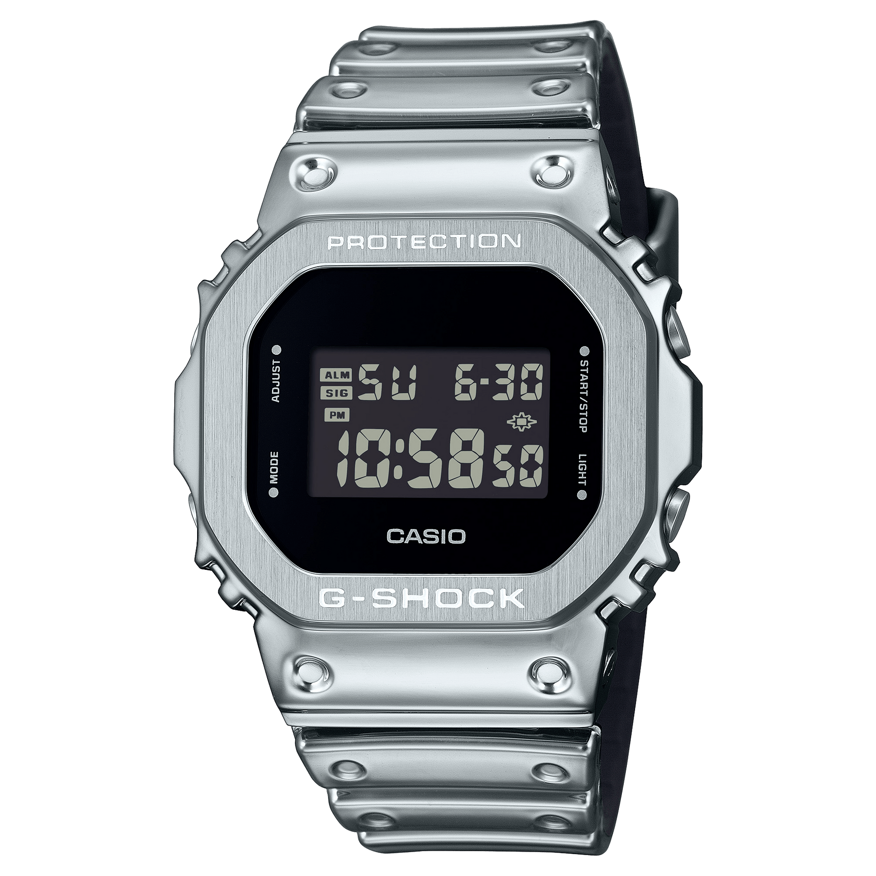G-Shock GM5600 G-Steel Digital Metallic Silver | Watches.com G-Shock GM5600 G-Steel Digital Metallic Silver | Watches.com