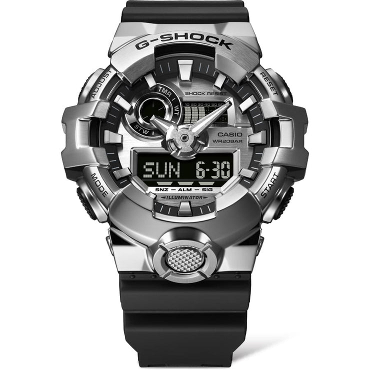 美品 G-SHOCK GM-700 シルバー G-Shock GM700 G-Steel Ana-Digi Silver | Watches.com