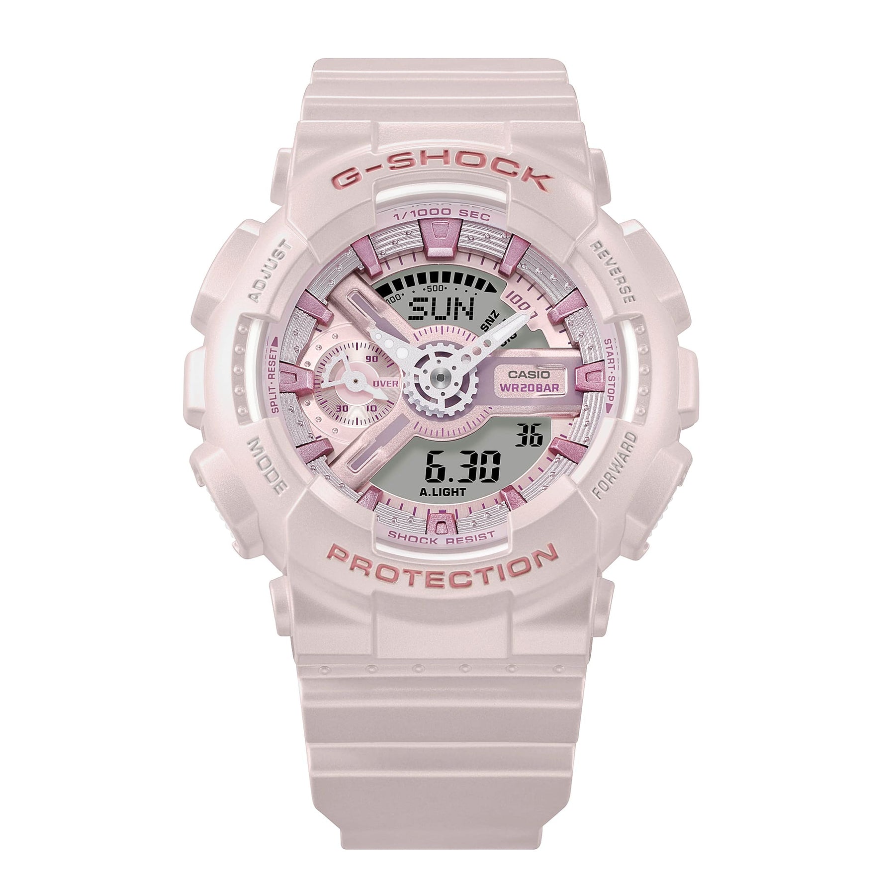 G-Shock GMAS110 Ana-Digi Silky Pink | Watches.com