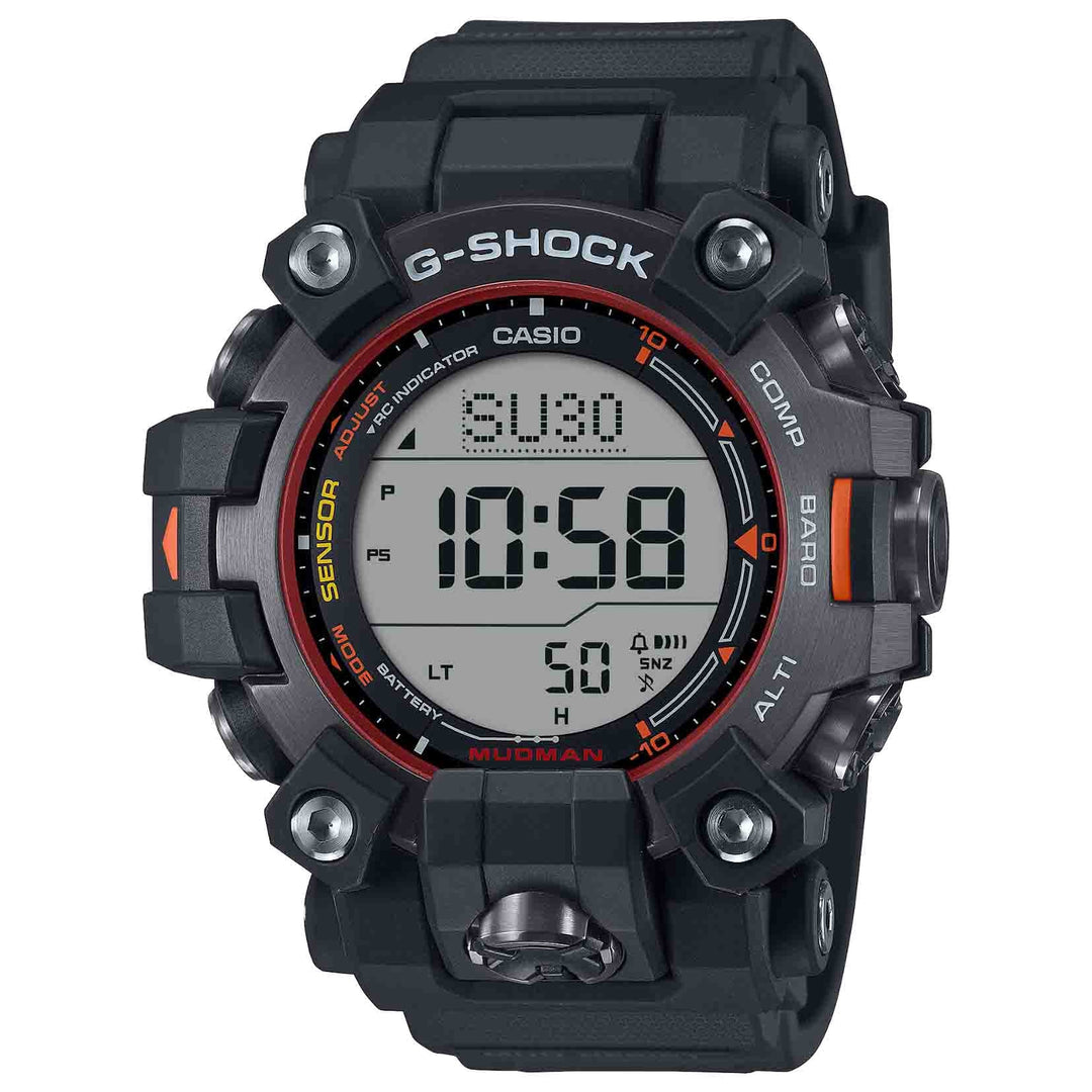 G-SHOCK MUDMAN ブラック デジタル腕時計 G-Shock Master of G - Land Mudman Watch Black Resin Case and Strap