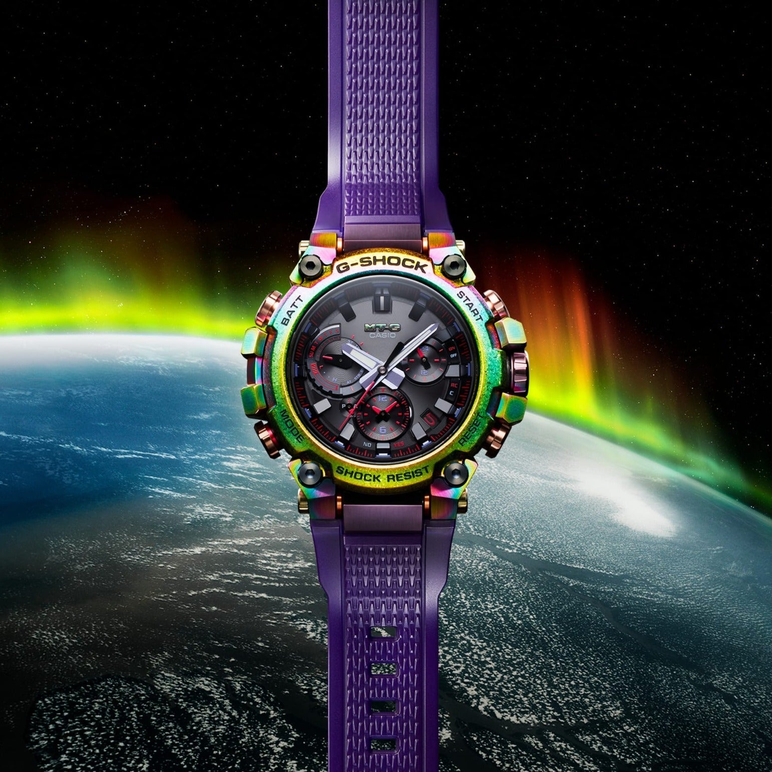 G-Shock MTG-B3000 Aurora Rainbow Limited Edition