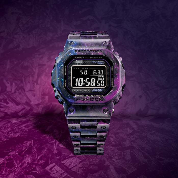 G-Shock GCWB5000 40th Anniversary Project Team Touch Carbon Fiber Purple angled shot picture