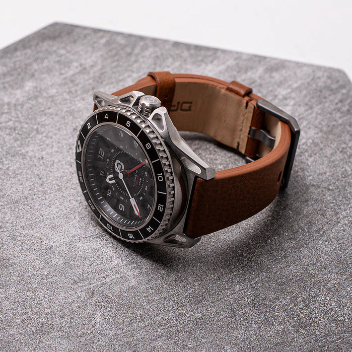 Dango GMT-01 Automatic Tan Black angled shot picture